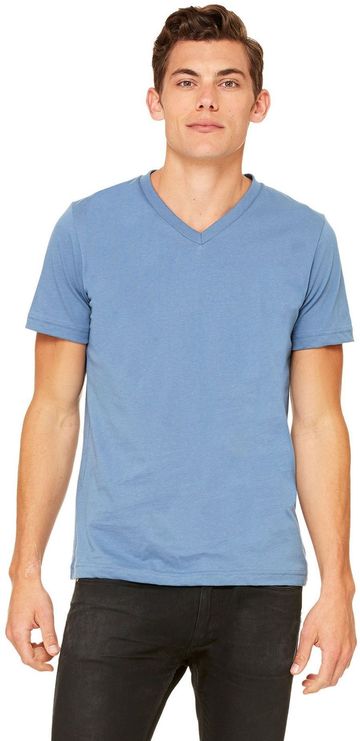 Bella + Canvas Adult Unisex 4.2 oz 100% Cotton Jersey Short-Sleeve V-Neck T-Shirt